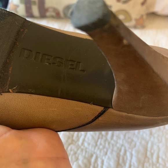 NOT MEEK/MILD🚫 Diesel Ayni High Heeled Leather Boots - Picture 6 of 11